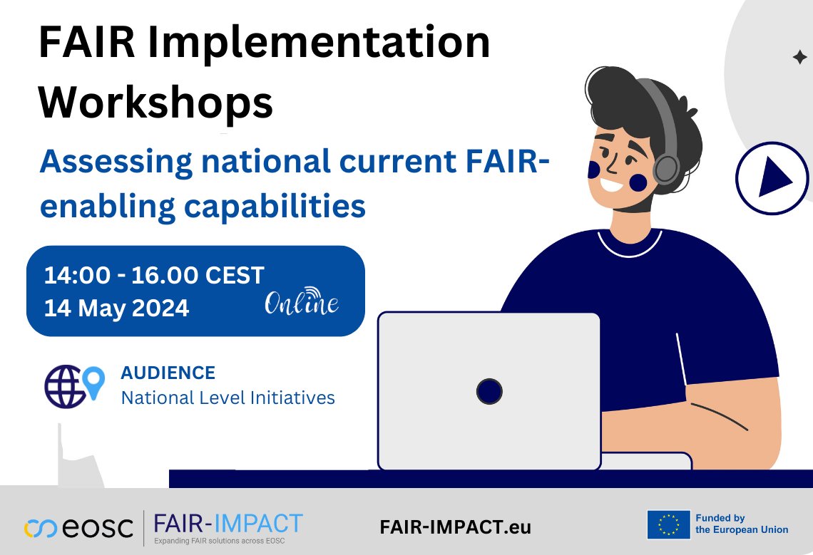 In 1 month we have a special workshop for #Researchers🙃 If you need help to draft your #FAIRdata implementation plan, join us 14 May to get important insights on how to maximise the quality and impact of your #researchdata. Save your seat😀 fair-impact.eu/events/fair-im…