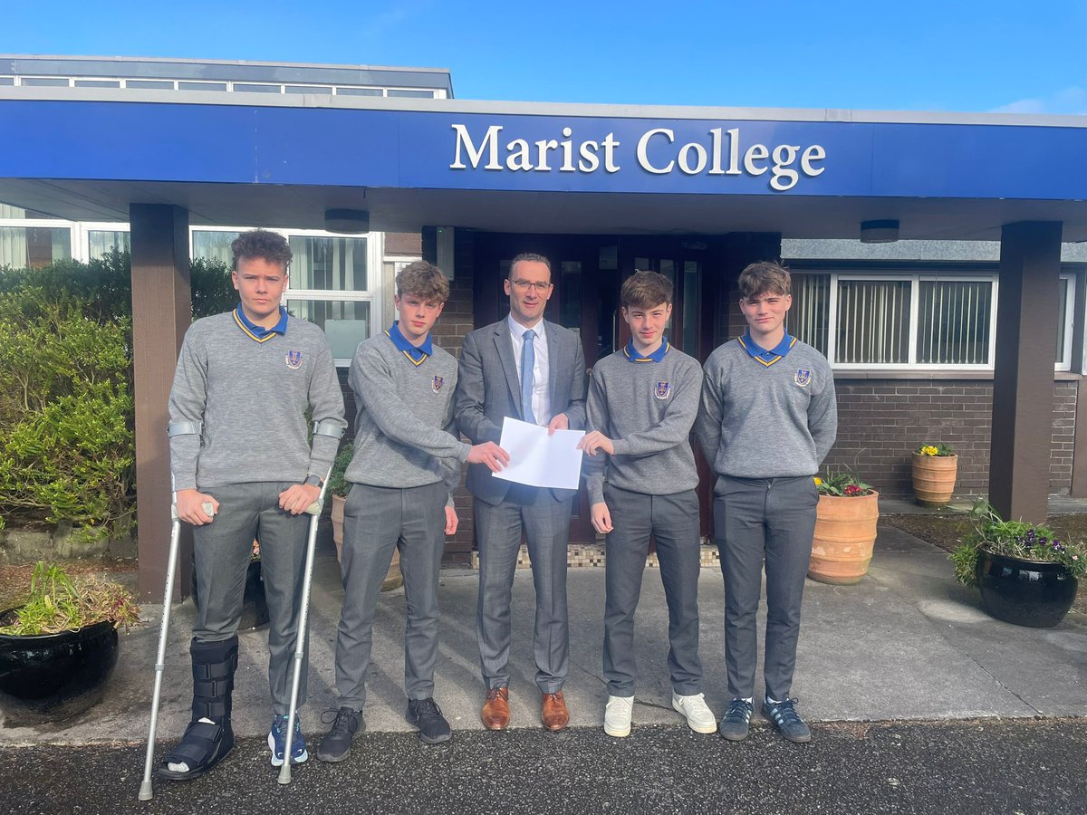 Well done to TJ Elliott, Padraig O’Neill, Daragh Murray and Myles Fallon with their prize of a €50 one for all voucher which they won with their entry to the #instabin competition with <a href="/neatstreetsire/">Neat Streets</a>