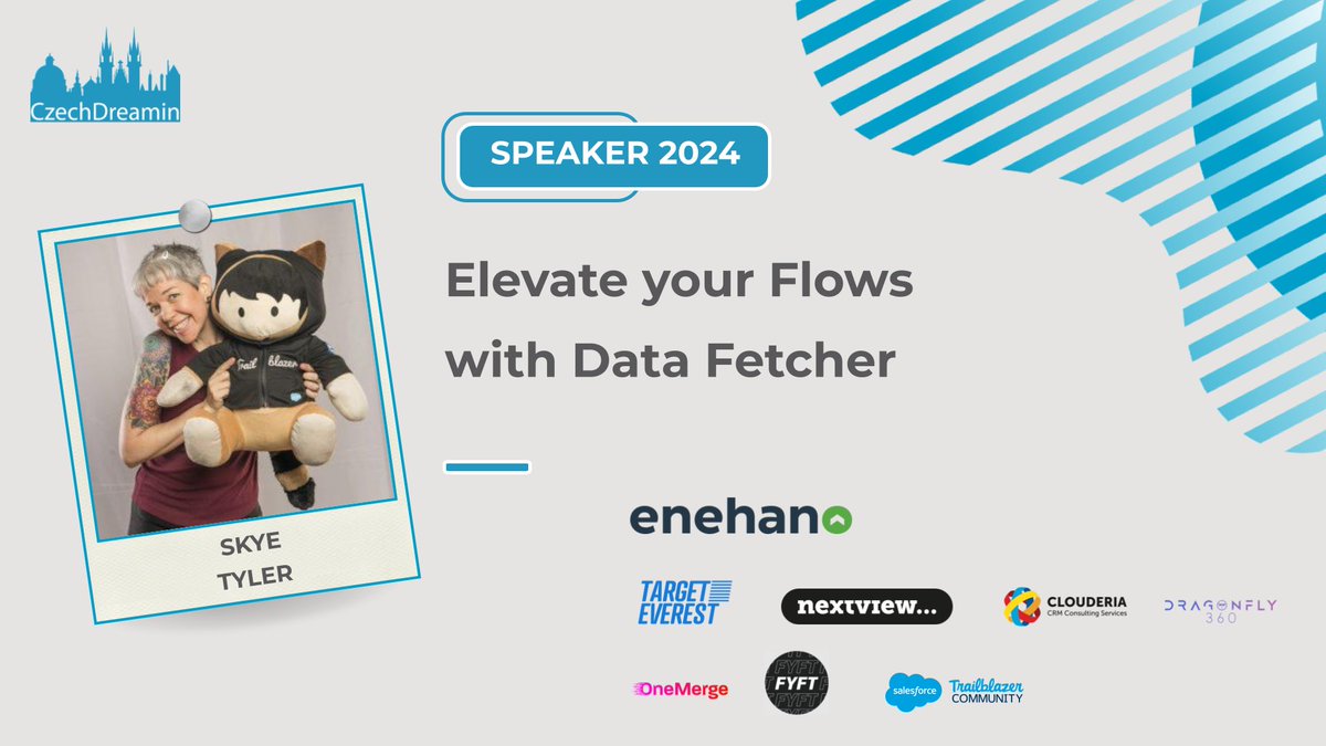 CzechDreamin's tweet photo. It's time to meet your next #CzechDreamin speaker and their session.
Here we go!
Please welcome @skye_force with "Elevate your Flows with Data Fetcher"
#CDsessions
Check out our full Program Schedule & get your tickets below
https://t.co/3QkaZMh5d9 https://t.co/hke0alX2ir