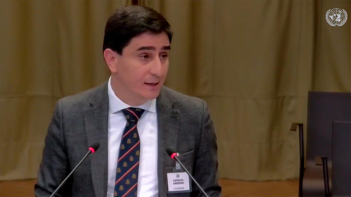 Rep. of #Armenia: #Azerbaijan has done nothing to ensure the safe return of ARM to #NagornoKarabakh, as called for by #ICJ in its ruling of November 17, 2023. Az has carried out #EthnicCleansing and is now intensifying it, systematically erasing all traces of the ARM presence.