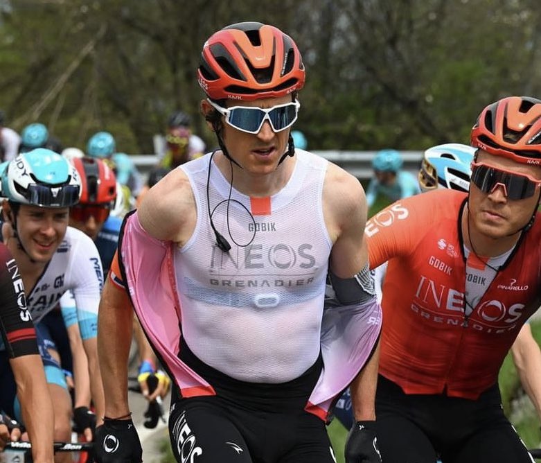 In the voice of David Attenborough

‘As we can see, the male homosapien is struggling to remove his lycra shackles forced upon him by his overseers. As the male approaches 40 this becomes increasingly more difficult……’