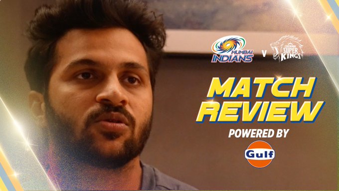 The homeboy Shardul reviews the MIvCSK game. 📹 Credits: Twitter/ChennaiIPL
