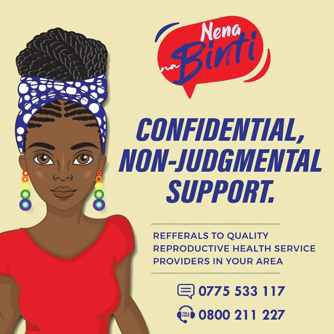 Need someone to talk to about sexual health without judgment? Look no further! #NenaNaBinti offers a safe and non-judgmental space for you to express yourself freely and get the support you deserve. Your health matters, And Binti is here to help. Com on, Let's talk it out!