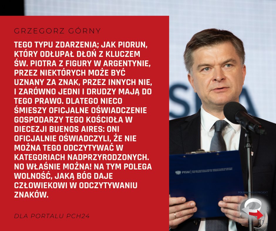 Grzegorz Górny powiedział dla portalu PCh24 #PWP #Polska #WielkiProjekt
