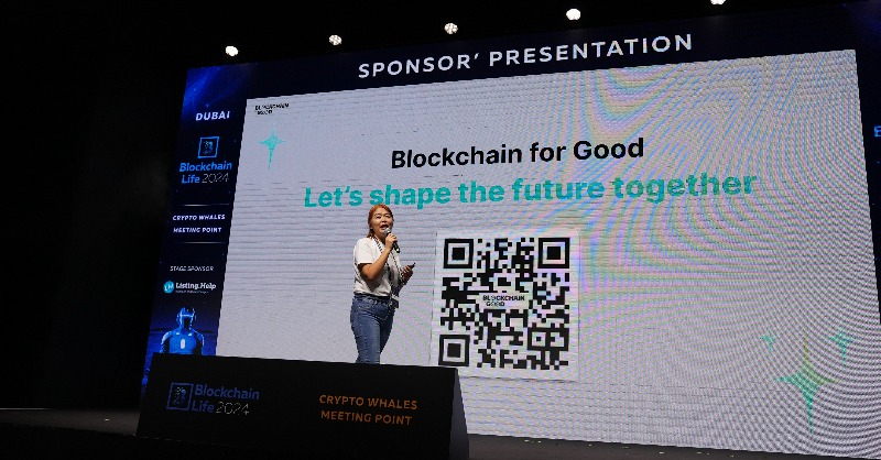 Bybit_Official's tweet photo. 🔥 #BlockchainLife2024 Caught in the moment: Our COO Helen Liu electrifies the stage, emphasizing the transformative power of community in #blockchain and delving into the inspiration behind the Blockchain For Good Alliance initiative (BGA).

#TheCryptoArk #KeytoWeb3