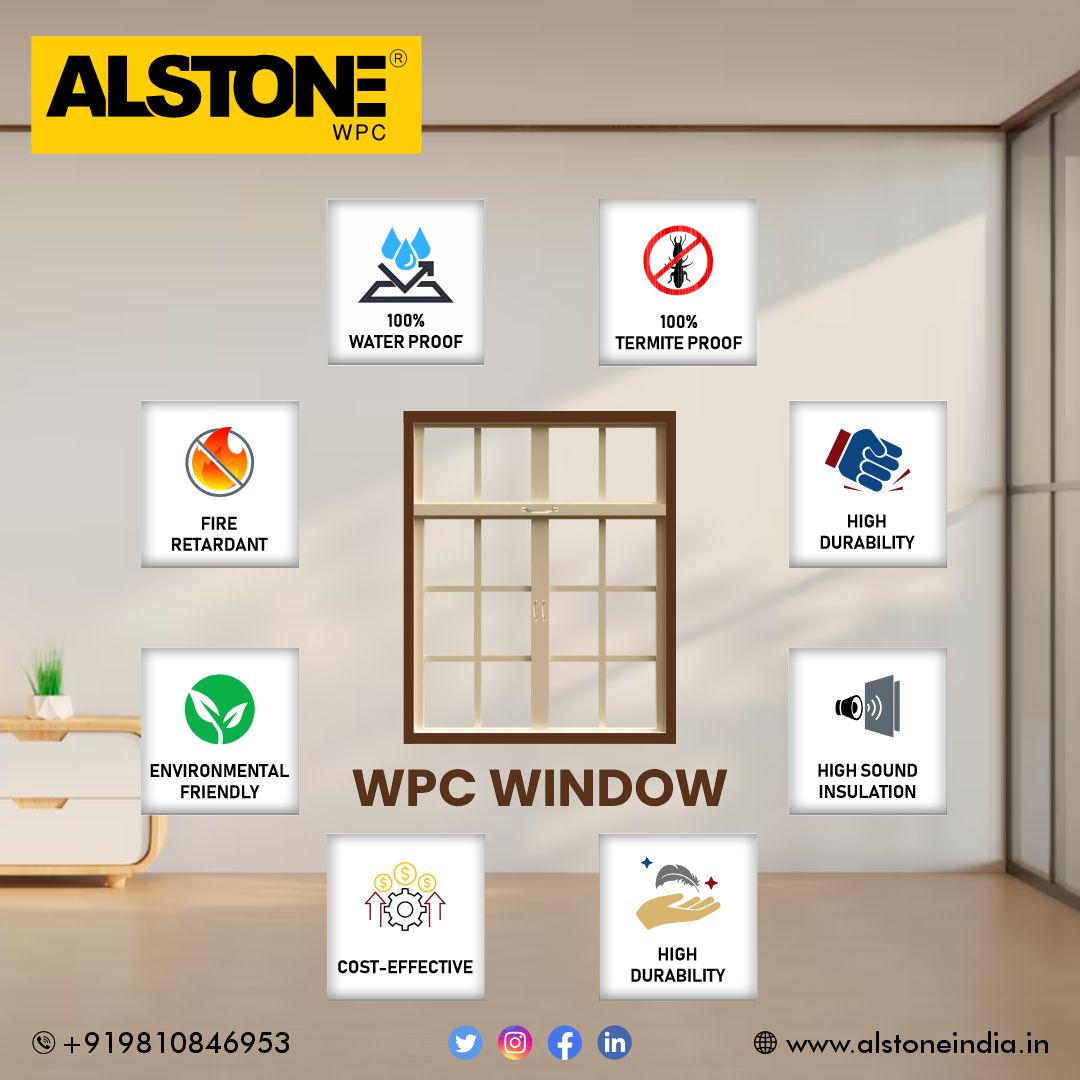 Fix It For One Time Remain 
Tension Free For Life Time
.
#WPC #Alstone #WPCWINDOW #EcoFriendly #DurableDecking #CompositeMaterials #WPCFurniture #LowMaintenance #WPCCladding #HybridTechnology #WoodAlternative #EngineerDoorDesign #VersatileBoards #GreenConstruction #WPCInnovation
