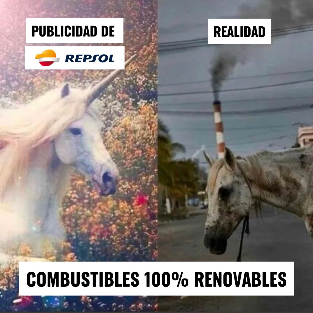 Si el biodiésel con aceite de palma que vende @Repsol emite más gases de efecto invernadero que el diésel convencional, la petrolera está calculando mal su huella de carbono. 

Entonces...no se está descarbonizando...entonces…MIENTE ¡¡

Por eso, #DenunciamosARepsol