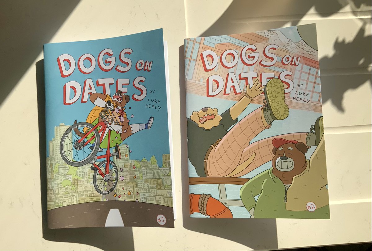 Dogs on Dates issues #1 and #2 ready for TCAF next month. Fingers crossed I can get #3 finished too!