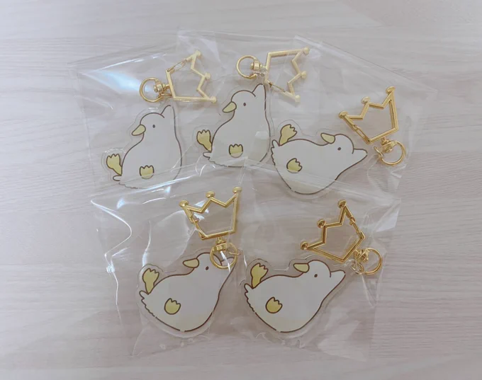 つままれアヒルのもふさんアクキーができました!こちらもデザフェス59で販売の予定です#デザフェス59 #designfesta 