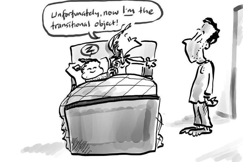 #Kids and #sleep problems? For those who are anxious go-to-sleepers the ability to use a transitional object (eg binky or blanket) can be a godsend to get them to dreamland. Sometimes, though, the size and scale of said item achieves a hard to sustain scale. #Parenting