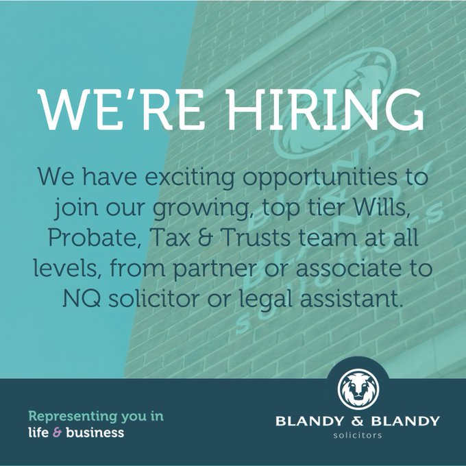 Interested in joining our growing, top tier Wills, Probate, Tax & Trusts team, in Reading or Henley-on-Thames?🤝     

Please visit tinyurl.com/4km9fdd8 to find out more.      

#solicitorjobs #lawyerjobs #lawjobs #lawcareers #privateclient #rdguk #henleyonthames #henley