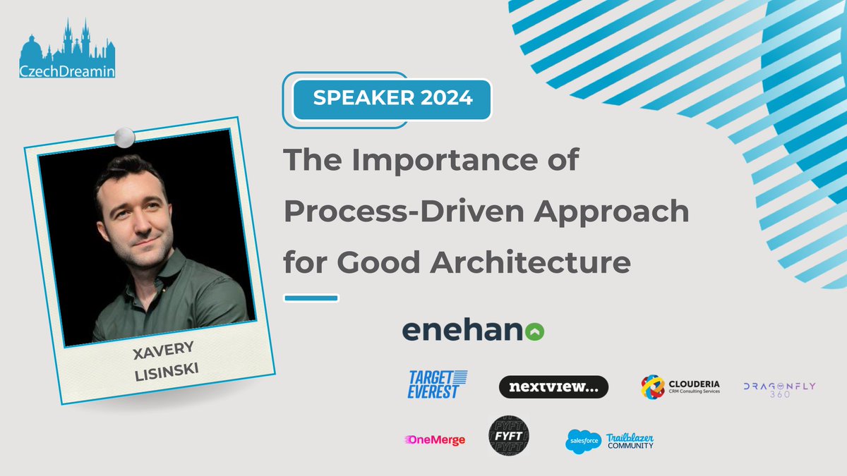 CzechDreamin's tweet photo. It's time to meet your next #CzechDreamin speaker and their session.
Here we go!
Please welcome Xavery Lisinski with "The Importance of Process-Driven Approach for Good Architecture"
#CDsessions
Check our full Program Schedule & get your tickets below!
https://t.co/3QkaZMhD2H https://t.co/hTDB9KLCf5