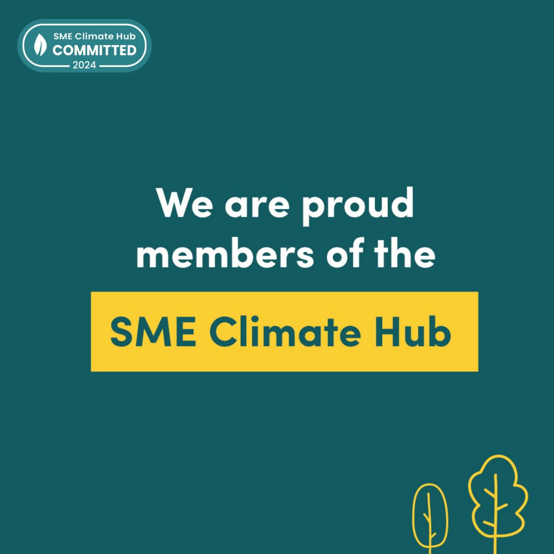 We’re proud to receive the new @SMEClimateHub badge, officially recognising our business’ commitment to reduce our impact on the environment through authentic action🌍 For more information vsit: ihttps://smeclimatehub.org/ #SMEClimateHub #Comitted #ClimateAction