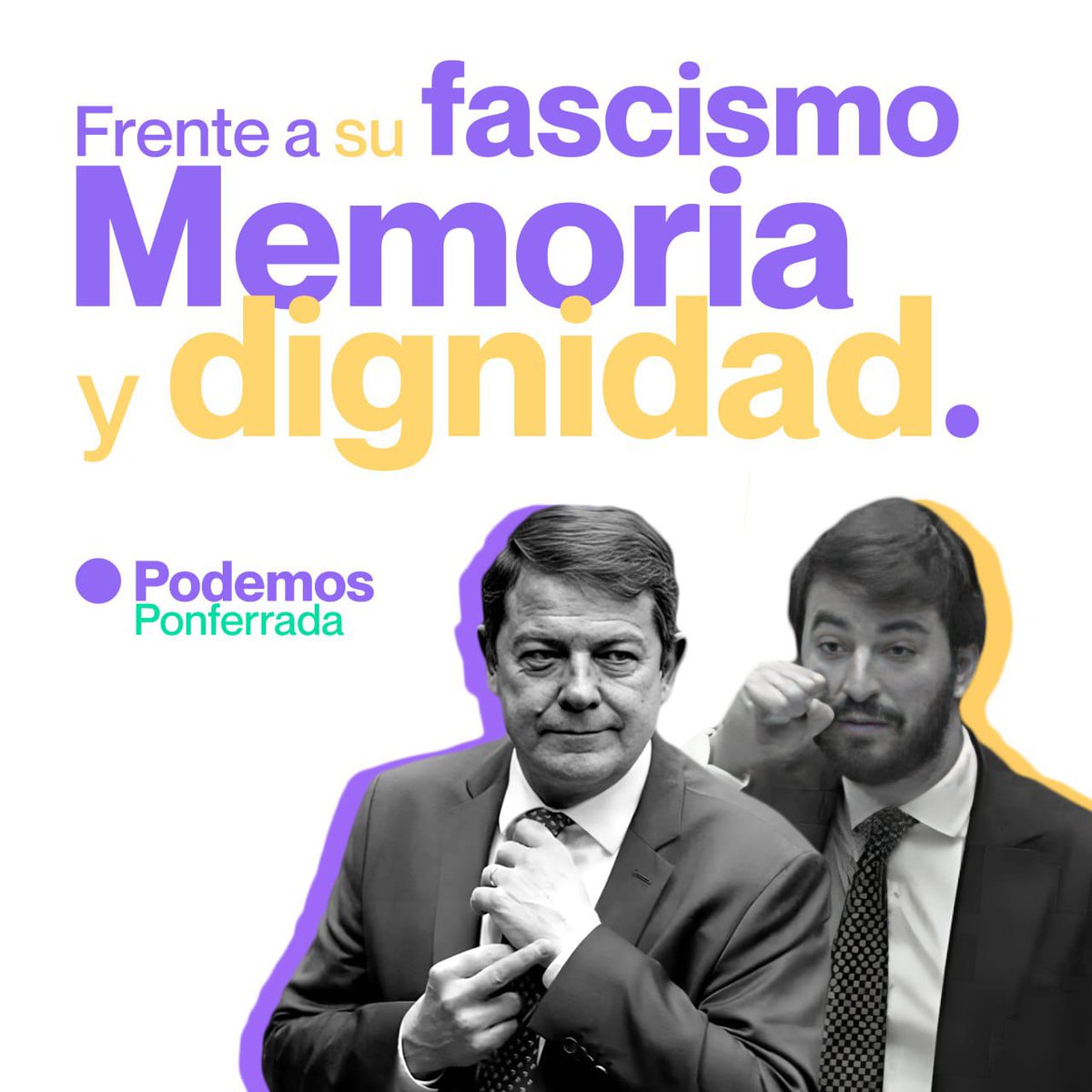 #Podemos #CastillayLeón  #LeydeConcordia #Memoriahistórica #Unidad #Lucha #Democracia #Libertad #Derechos #Asíeslavida #Paraquelavidasea #Ponferrada #Bierzo #PonfeMola #NoAlBlanqueoDelFranquismo