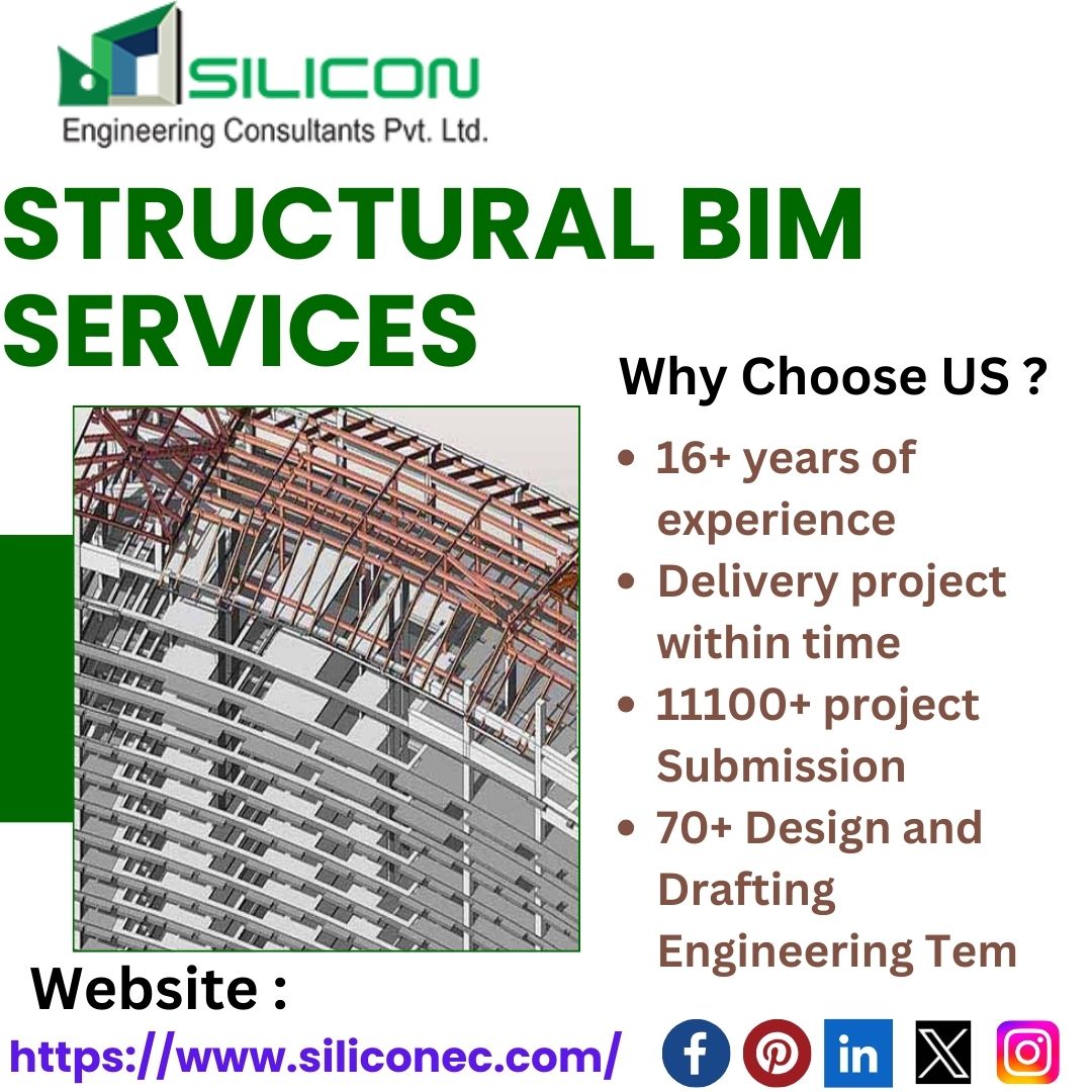 #SiliconEngineeringConsultants offers top-tier #StructuralBIMEngineeringOutsourcingServices at competitive rates.

URL :
t.ly/7wVv4

#StructuralServices #StructuralEngineering #StructuralDesign #StrucutralDrafting #CADServices #SiliconEC