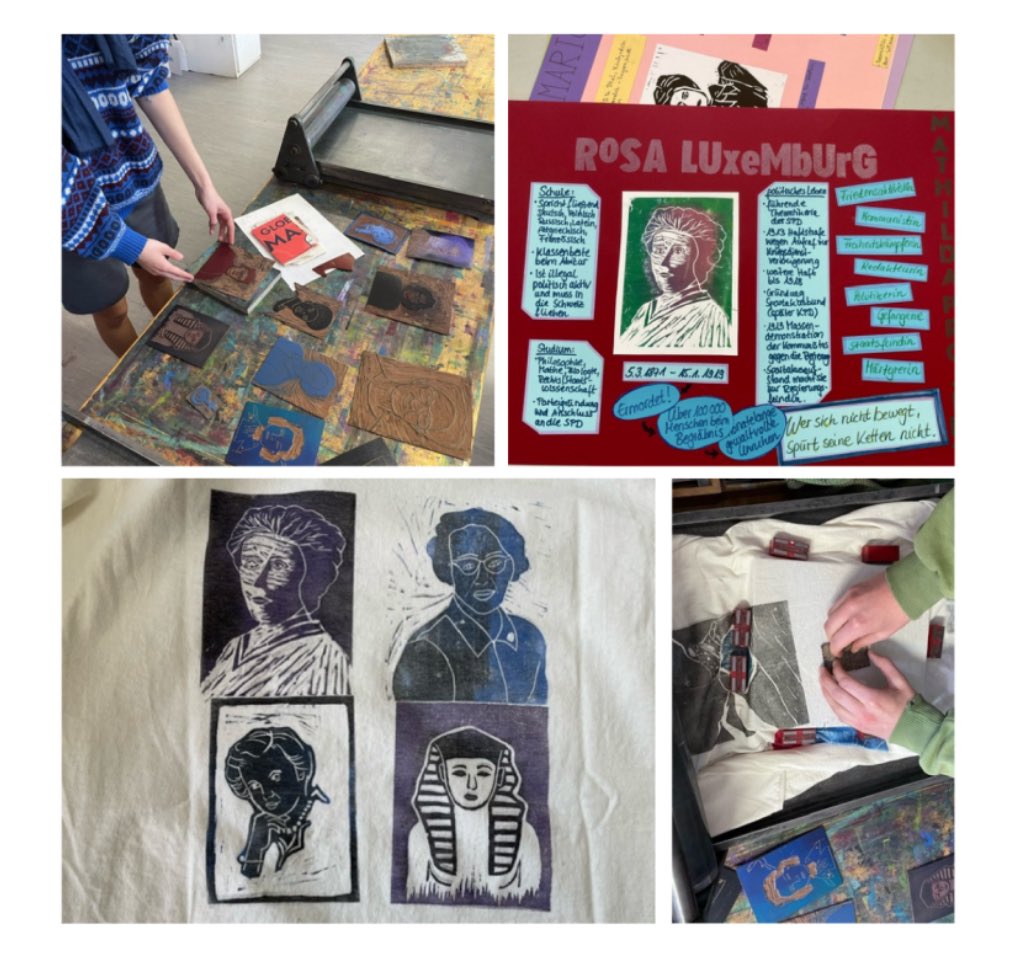 Im Rahmen eines Projektes beschäftigten sich Jugendliche unserer #Gemeinschaftsschule mit dem Phänomen der fehlenden Würdigung weiblicher Leistungen in Forschung, Politik &amp; Literatur. Einen Einblick in die Ausstellung findet ihr am Samstag von 10-13 Uhr #TagderoffenenTür.