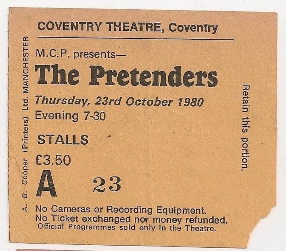 Oh looky what arrived in post this am. An ad from the #NME for my first ever #Pretenders gig! Will be framing it alongside my original ticket 😀🎸