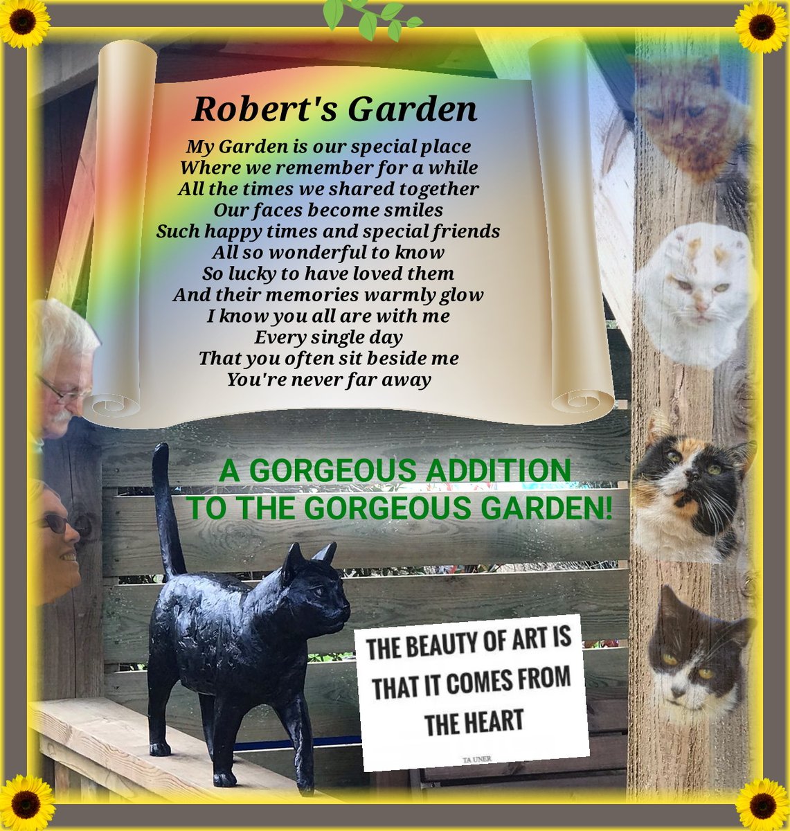 SSmith51300228's tweet photo. @AllotmentCat Such a beautiful statue of Robert, strolling through &amp; overseeing his beloved allotments! The artist truly captured the beloved boy! Congratulations on the completion of The Memorial Garden, a special place to remember both cats &amp; humans, &amp; kudos to all who created &amp; maintain it! https://t.co/UAjsH5Z8sK