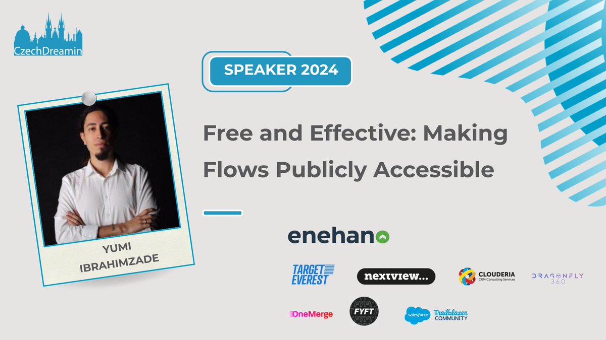 CzechDreamin's tweet photo. It's time to meet your next #CzechDreamin speaker and their session.
Here we go!
Please welcome 2022 FlowFest Champion himself, Yumi Ibrahimzade with "Free and Effective: Making Flows Publicly Accessible"
#CDsessions
Program Schedule & tickets below!
https://t.co/3QkaZMhD2H https://t.co/lMpGSMGEUr