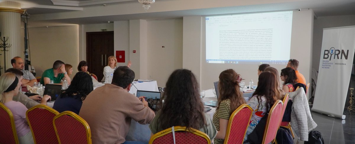 🗨️ During the past weekend, our colleagues from @BIRNMacedonia held training in Strumica 🇲🇰 for a dozen young #journalists. They reflected on the stories they’ve been working on over the past two months with their @Prizma_BIRN mentors. 🔍 More info on @BIRN_Network’s website.
