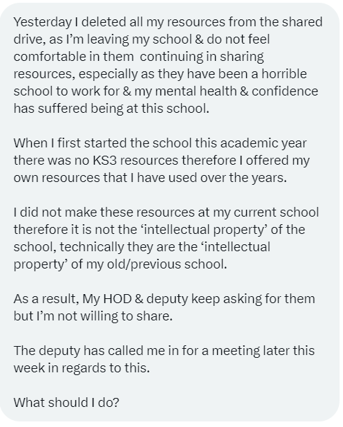 A question from one of our listeners, can anyone help answer it?