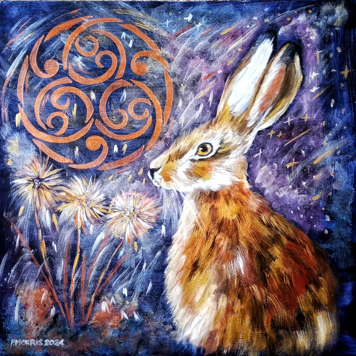 MogRagga's tweet photo. Good morning.
I finally finished this piece. Painting is slow at the moment. Each piece is taking its own sweet time to emerge.
The editing has ground to a halt and I'll have to find my motivation.
Take care.🤗
#MHHSBD #OriginalArt #Whimsical #WildHare https://t.co/sk5zvGKAeP