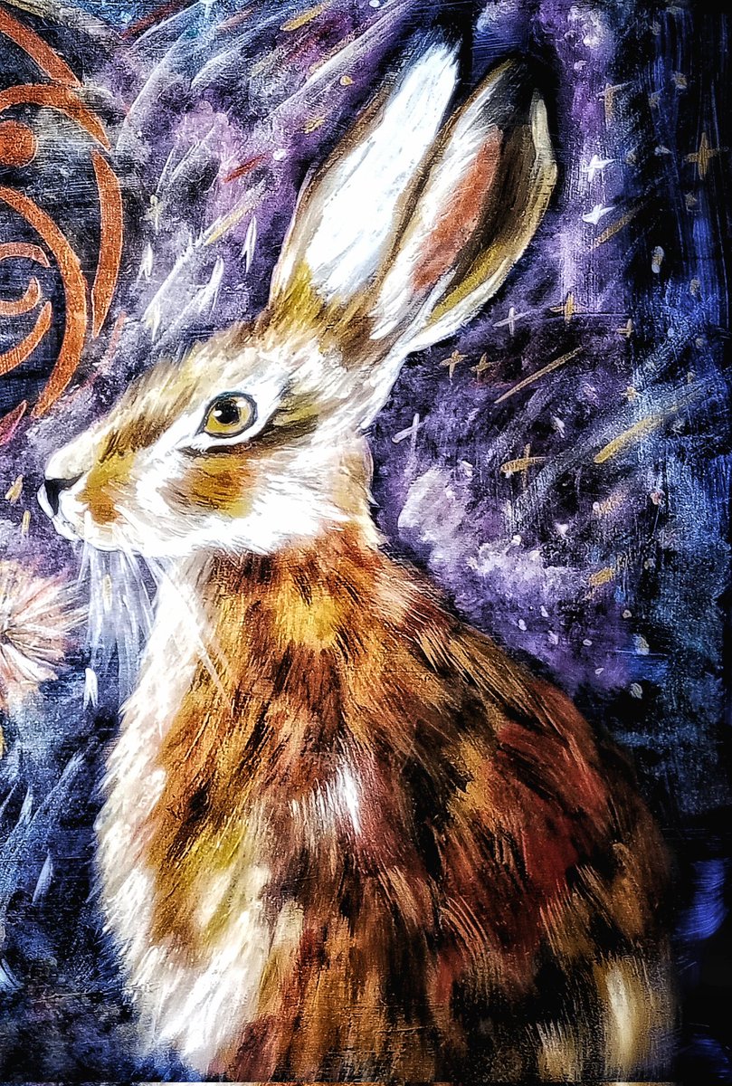 MogRagga's tweet photo. Good morning.
I finally finished this piece. Painting is slow at the moment. Each piece is taking its own sweet time to emerge.
The editing has ground to a halt and I'll have to find my motivation.
Take care.🤗
#MHHSBD #OriginalArt #Whimsical #WildHare https://t.co/sk5zvGKAeP