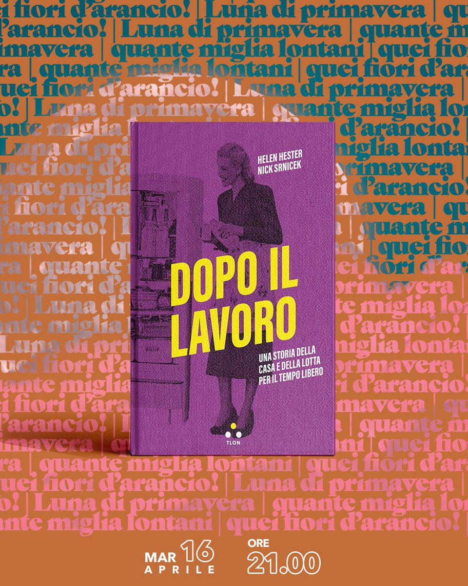 Oggi 16.04 al Circolo dei lettori: - h 18 presentazione del libro «Un professore chiamato Presidente» @Odoyaeditore, di e con @Robertozaccaria; - h 21 presentazione del libro «Dopo il lavoro» @TlonEdizioni, di e con @HelenHester. ℹ️torino.circololettori.it