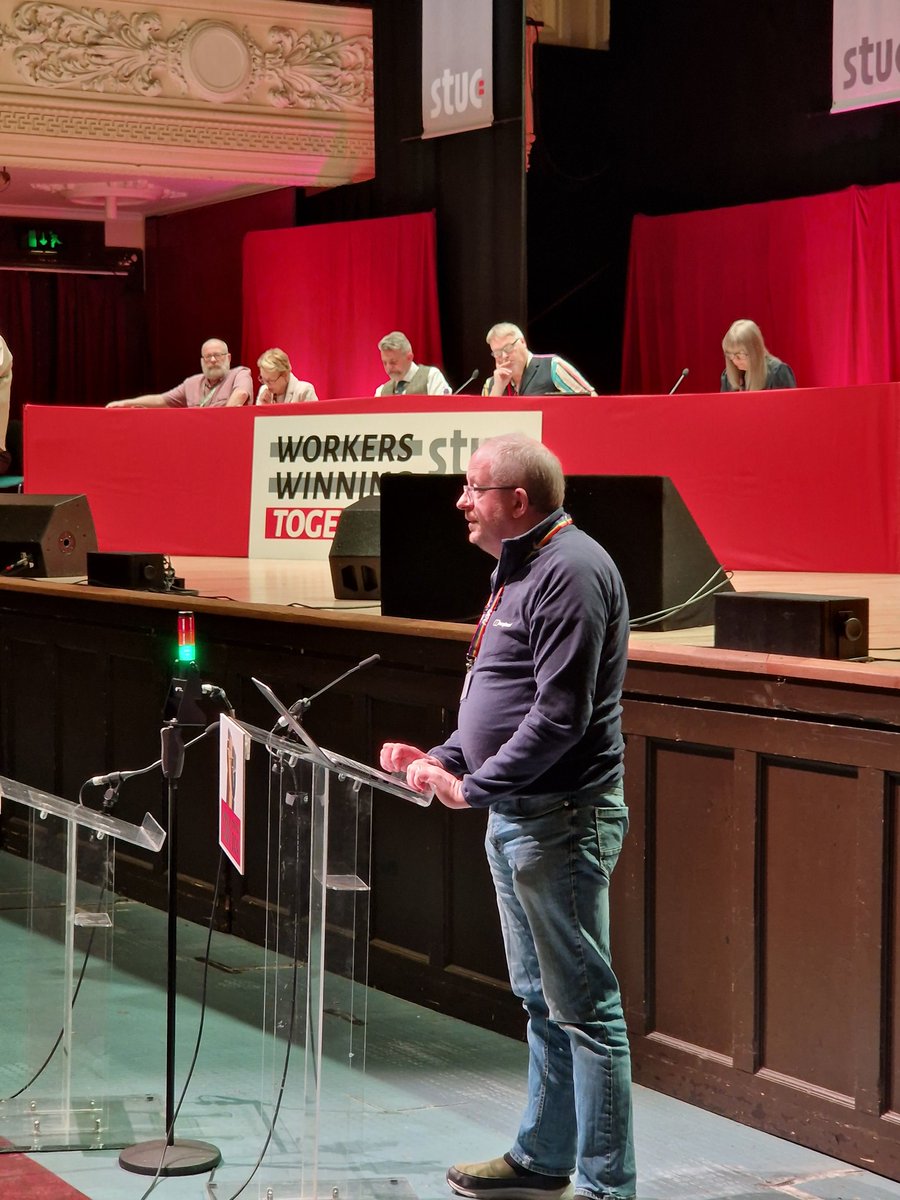 #STUC24 hearing from @gbuttars moving UCU's motion on the Sheku Bayoh Inquiry and calls for STUC affiliates and trade unionists to attend the public inquiry and the vigil on 6 June