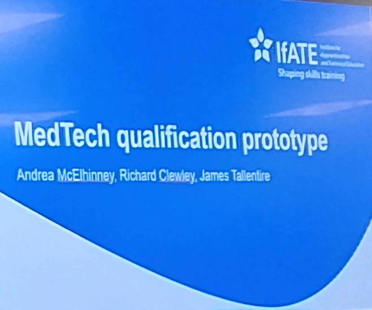 Lots of interesting things going on in the West Midlands and one of them is this new flexible approach o creating a new Level 4 MedTech qualification #MedTech #skills