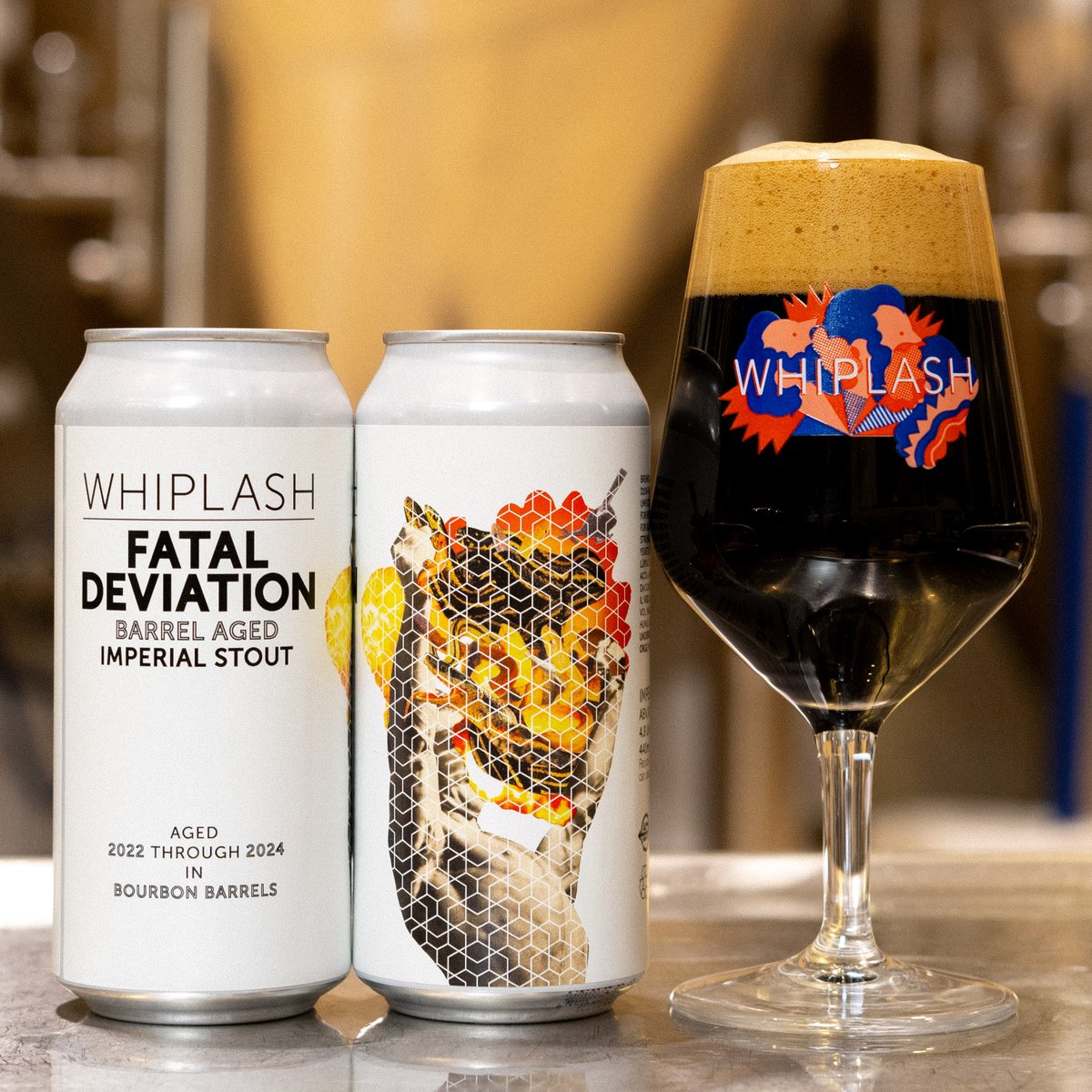 BARREL AGED FATAL DEVIATION 2024's edition is here and it's on the webshop now. All the rich, malty character you expect from Fatal, with an added layer of sweetness with notes of caramel & dark sugars imparted during the aging process Limited availability whiplashbeer.com