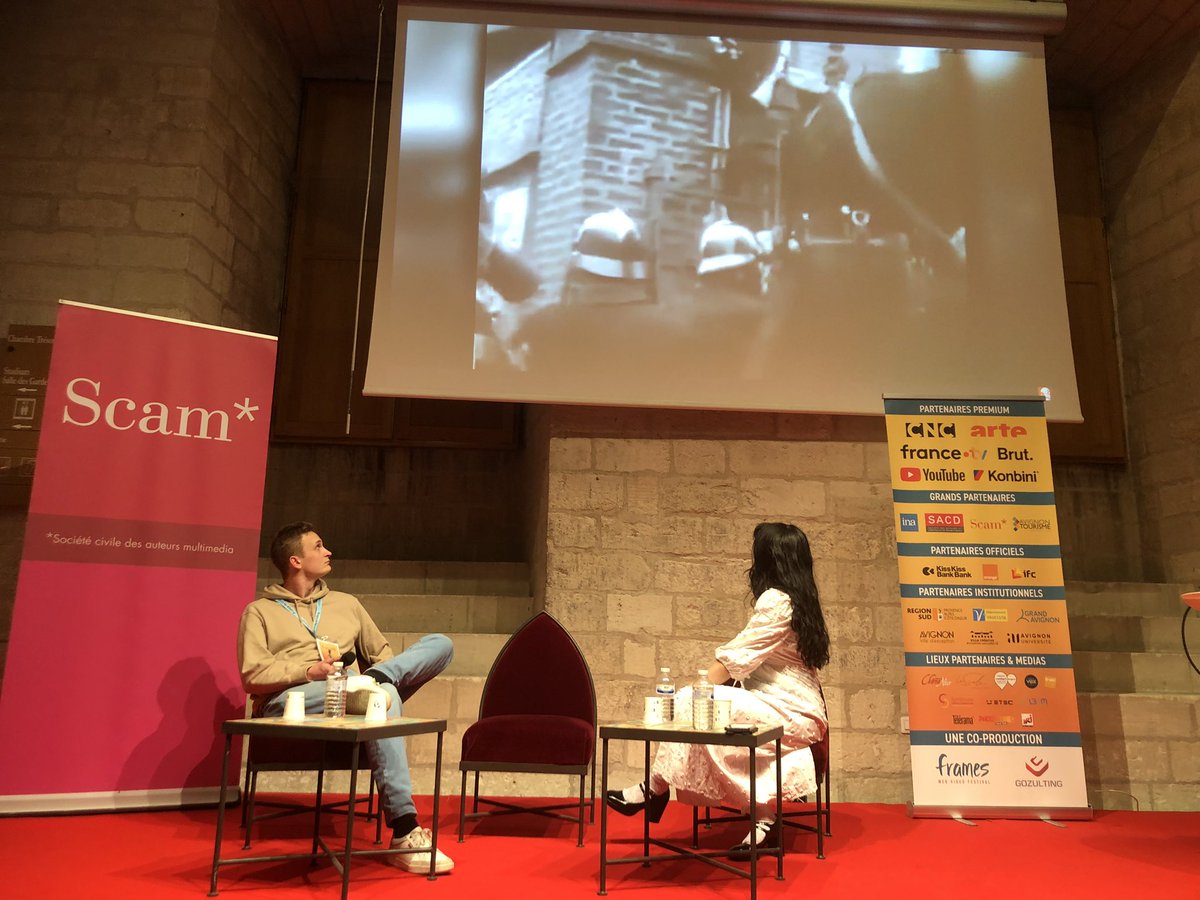 webscam's tweet photo. Partage d’expériences à @FramesPro !
Coup de projecteur sur deux vidéastes de talent @ImperatriceWu et @AlterHis, sous le précieux éclairage de @mariannerigaux
#frames2024 https://t.co/216d4QVoLe