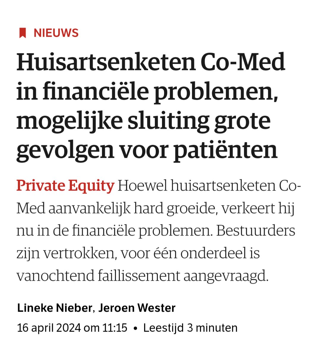 mjterborg's tweet image. Gaat lekker.... #CoMed

nrc.nl/nieuws/2024/04…