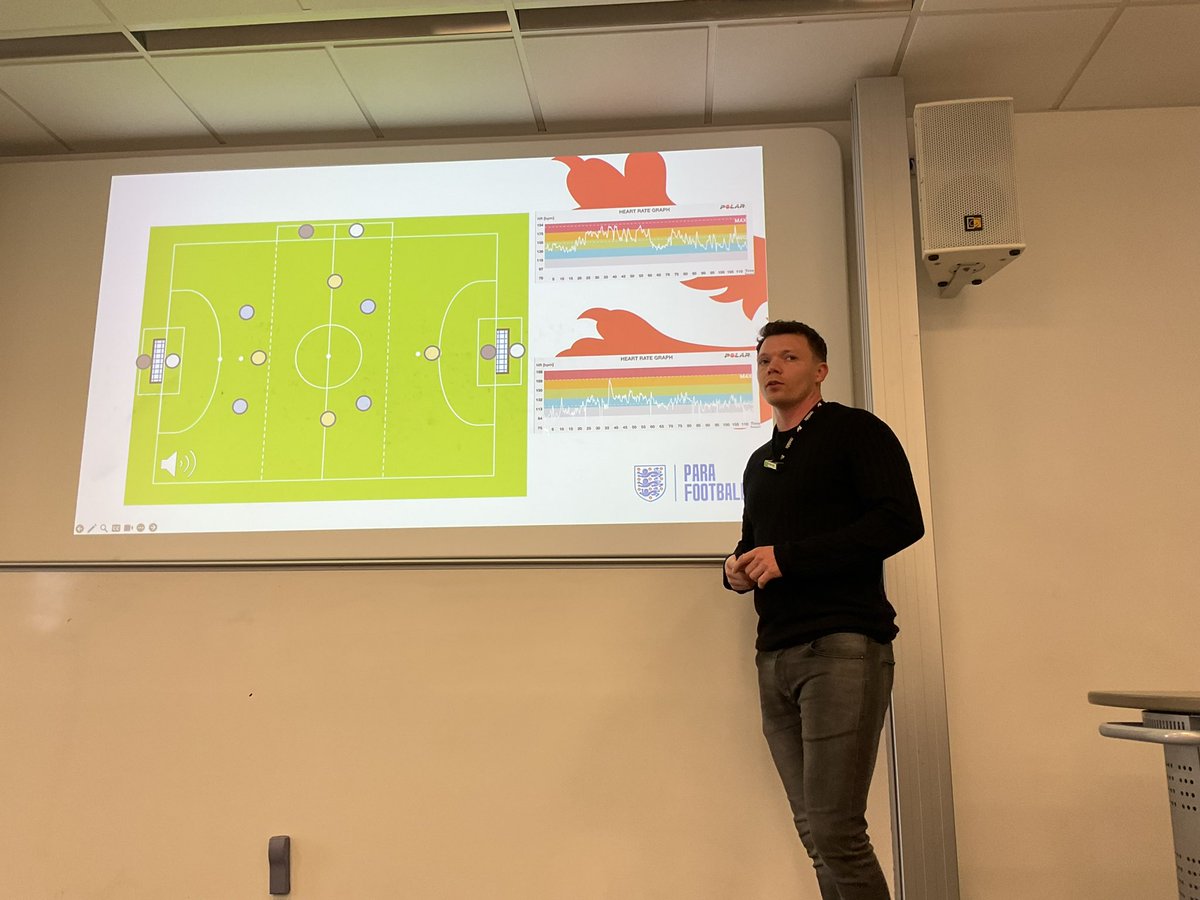 westy1609's tweet photo. Fantastic to have physical performance and strategic lead for para-football #davesims from @EnglandFootball in to @UniofBath yesterday. A brilliant session on the intricacies of working with high performance para athletes. Thanks to @osmanhahmed for arranging https://t.co/ljP9RlZUyP