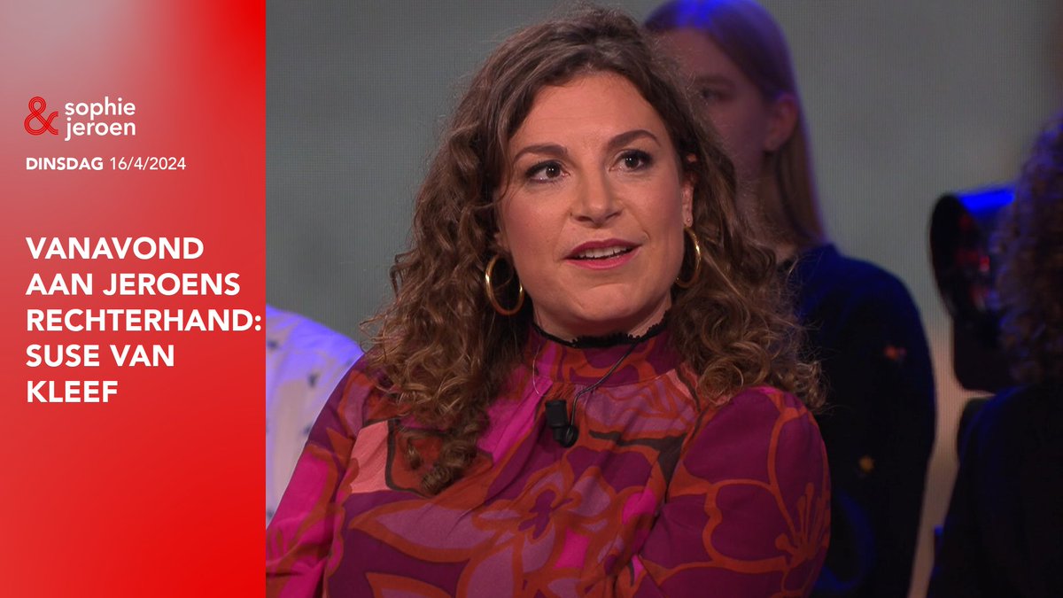 Vanavond zit Suse van Kleef aan aan Jeroens rechterhand! #SophieEnJeroen