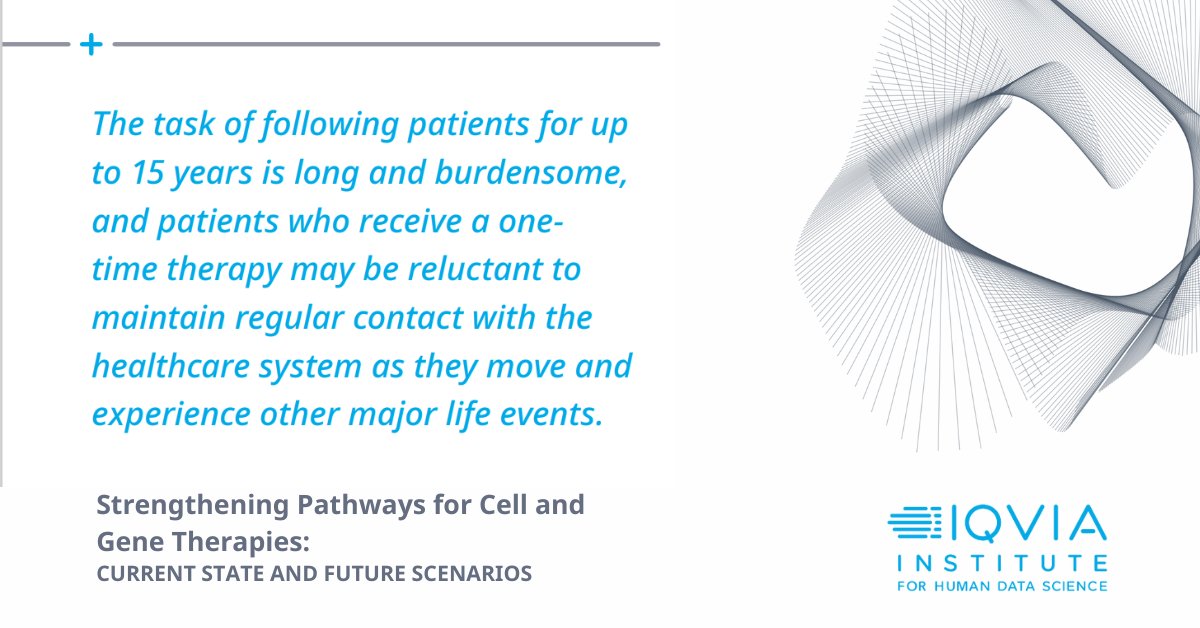 IQVIA Institute’s latest report finds that health care systems’ infrastructure and the complexities of the patient journey pose significant barriers to the future success and sustainability of these treatments. To learn more:  bit.ly/4cXkxis  #PharmaDeals