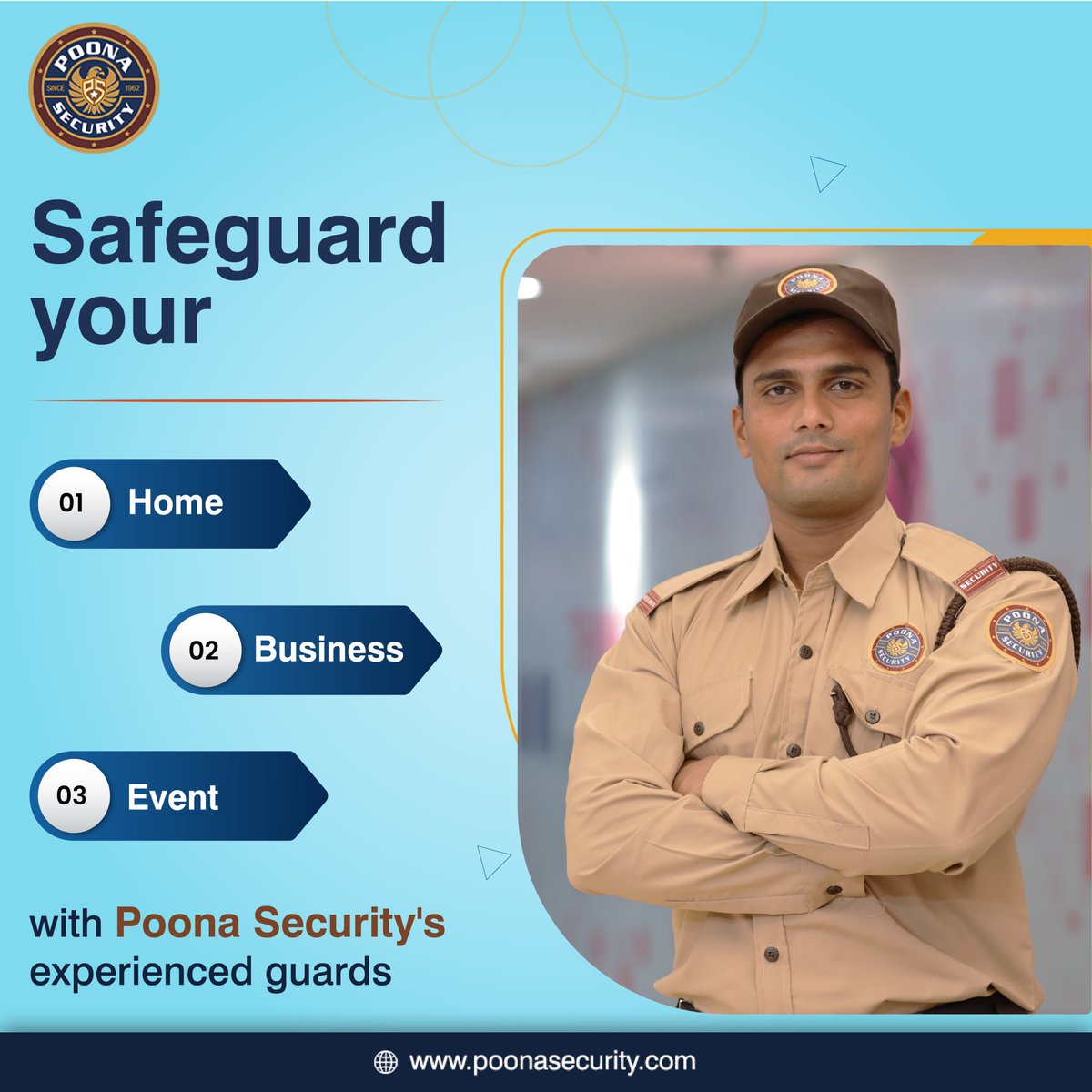 Trust @PoonaSecurity to protect your #home, #business and #events with our seasoned #guards. Safety assured, peace of mind guaranteed. 

Contact us for reliable security solutions today.

#heroes #securityservices #securityguard #guardservices #protection #emergency #security