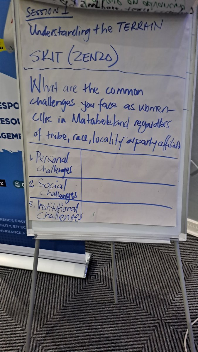 wildtrustzim's tweet photo. #WILDSession: Mapping challenges women councillors face post-election:
🔹Societal expectations
🔹Limited resources
🔹Harassment and intimidation
🔹Lack of training and support networks
Can women leaders overcome cultural barriers & harassment?
@ZESN1 @euinzim https://t.co/PaNeiKSAxe