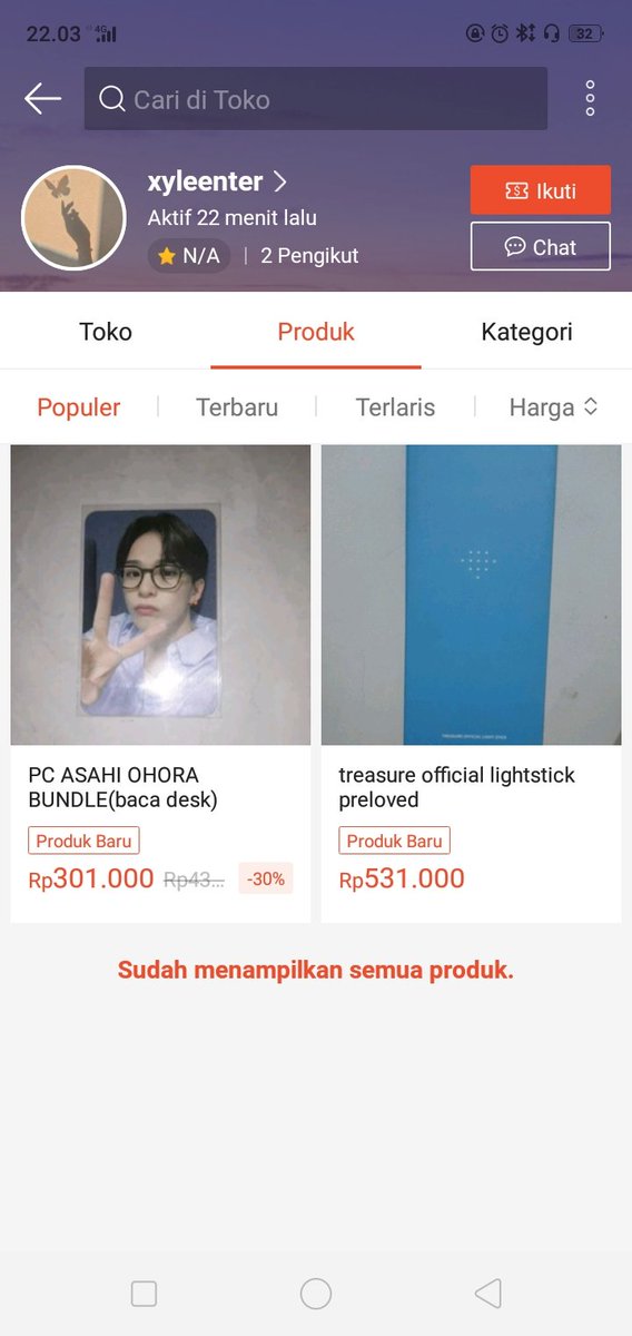 Tolong, Ada yang kenal/ pernah beli di akun ini gak? Aku jastip tiket treasure+ beli ls dikakanya tapi wa sama shopee nya gak aktif (maaf aku takut ditipu)

Wts wtb wtt