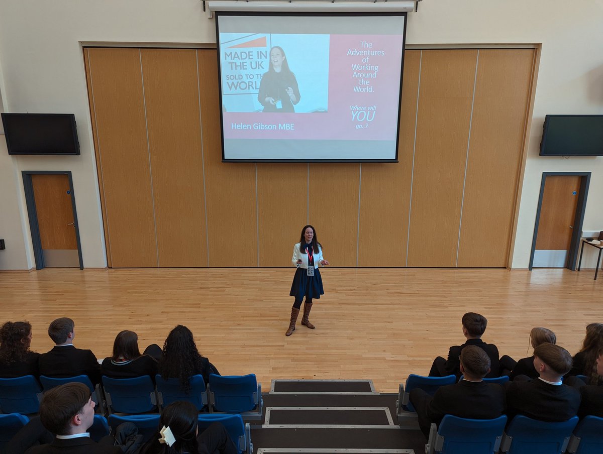 We were honoured to have <a href="/helengibson1/">Helen Gibson MBE</a> inspire our Year 11 and Year 9 cohort today. Thank you so much! #ambition #dedication