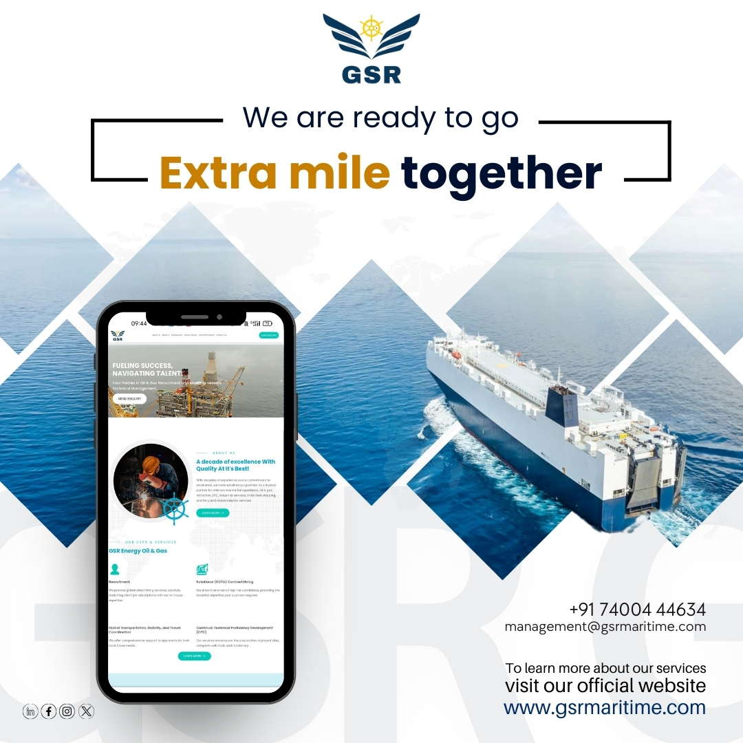 Take your journey to the next level. Go the extra mile with GSR by your side!

#OilandGas #EnergyIndustry #OilProduction #NaturalGas #Petroleum #Oilfield #Drilling #OilExploration #Refining #EnergySector #OilandGasJobs #EnergyTechnology #OilandGasNews #RenewableEnergy