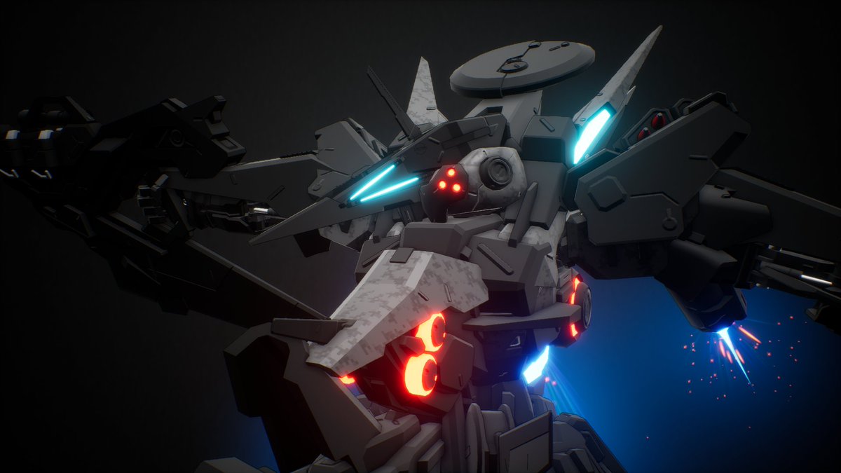 skuffsy's tweet photo. Couldn't care less for most it's gameplay and especially music but M.A.S.S has some out of this world customisation, made this AC looking boi and even messed around a bit to make it have digitigrade legs!
#Mecha #mass_mech #mech #gaming #design #ac6 #armouredcore https://t.co/d3H3y07RVn