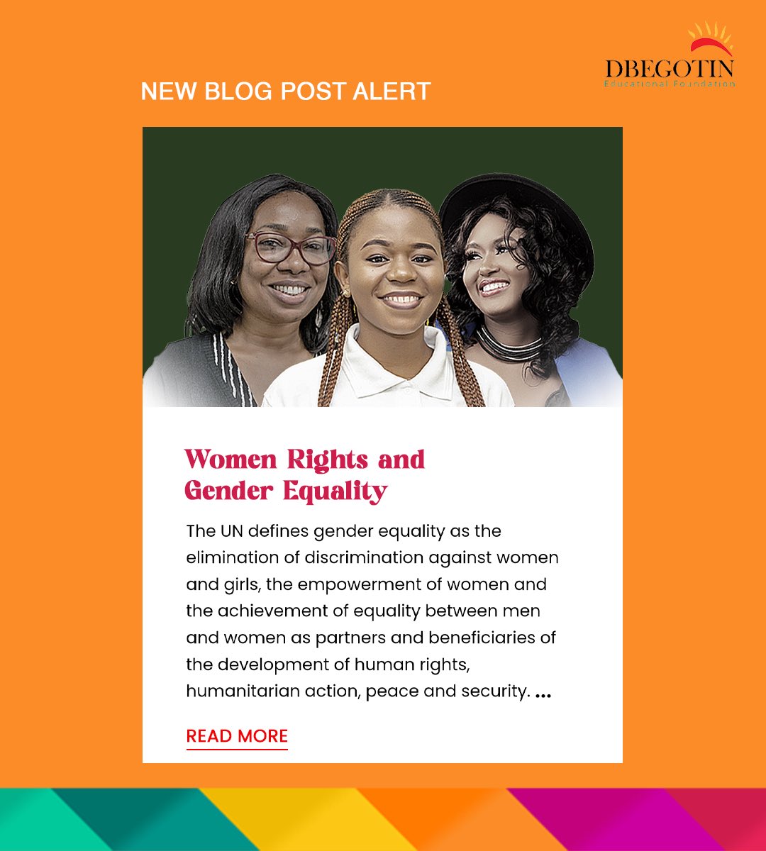 Women Rights and Gender Equality 

To read more, click the link on our bio 
#dbegotin #DEF #womenrights #genderequality