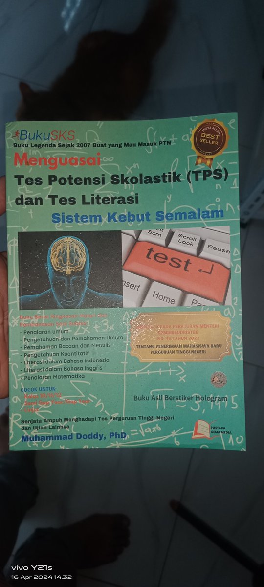 * siang ini gabut banget
* UTBK -SNBT mandiri !! 
* undang guru privat!! 
* lihat kamar kakak
Ada baca bagus nih, pas banget lengkap, bahasa mudah si pahami. 
Ingin memiliki coba di toko orange, hijau serta hitam cari Pustaka Gema Media. 
Terima kasih telah membaca share ku