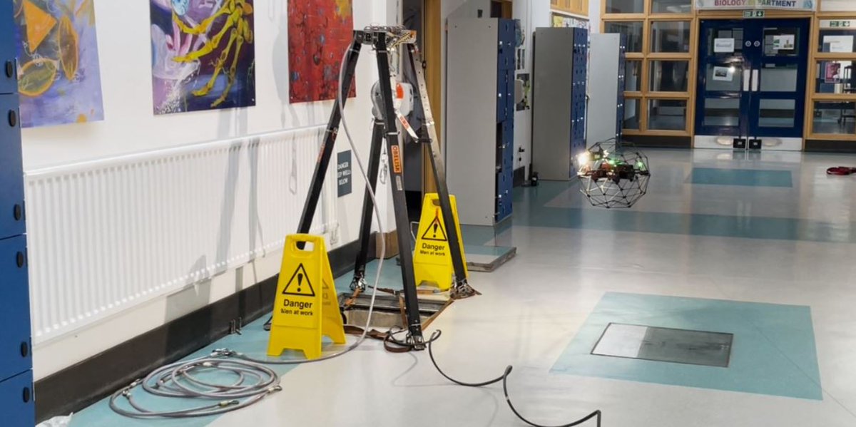 mksurveys's tweet image. @mksurveys confined space survey team completed a challenging survey of a subterranean structure last week using a caged inspection drone.Just one of the many confined space services we offer along with visual inspections of any structure or asset, big or small in any environment