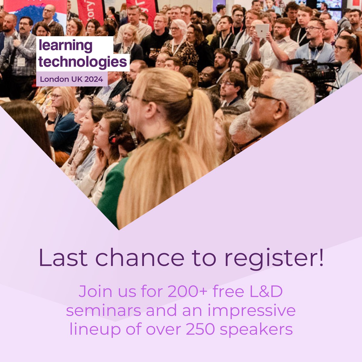 🎊 Europe's leading workplace learning event returns tomorrow #LT24UK We're so excited to open the doors and invite you to celebrate 25 years of Learning Technologies! 🎂 If you haven't already, grab your free Visitor Pass and join us 👉 ow.ly/K6wv50RgSfw #LnD #LT #AI