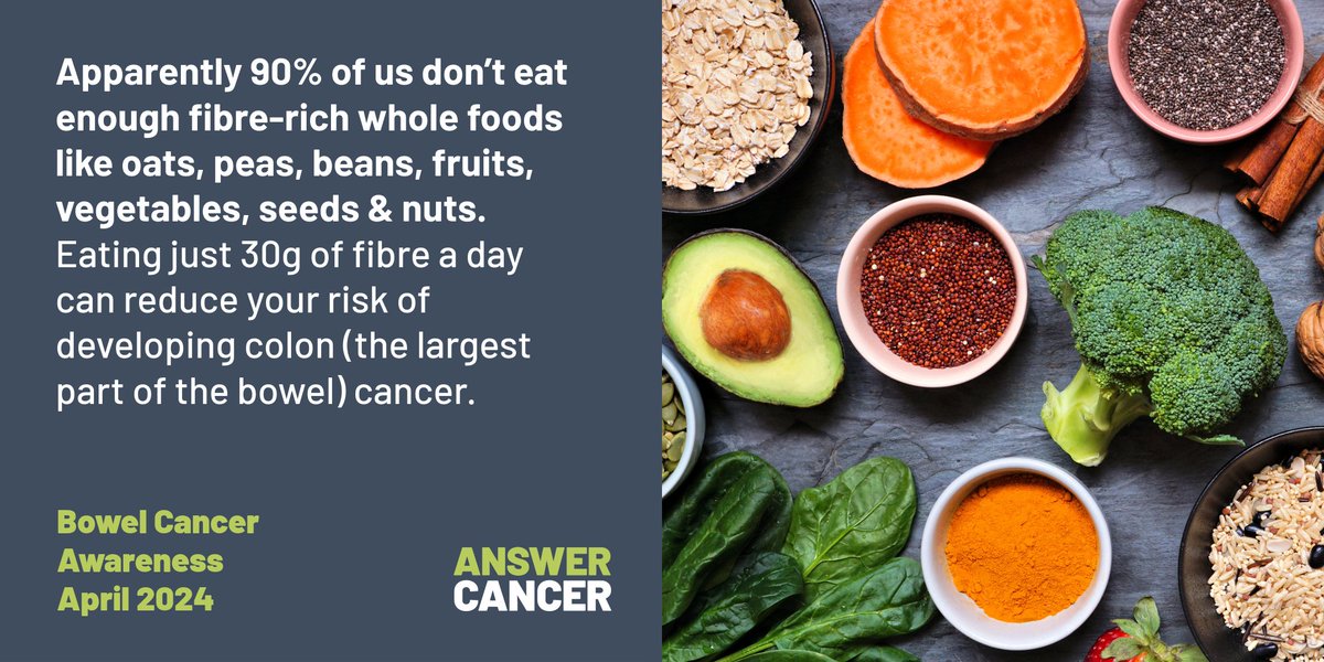 Read these top tips on how you can add these foods into the meals you cook to improve your diet. Small changes to how you eat all add up and together, can reduce your risk of #bowelcancer cancerresearchuk.org/about-cancer/c…