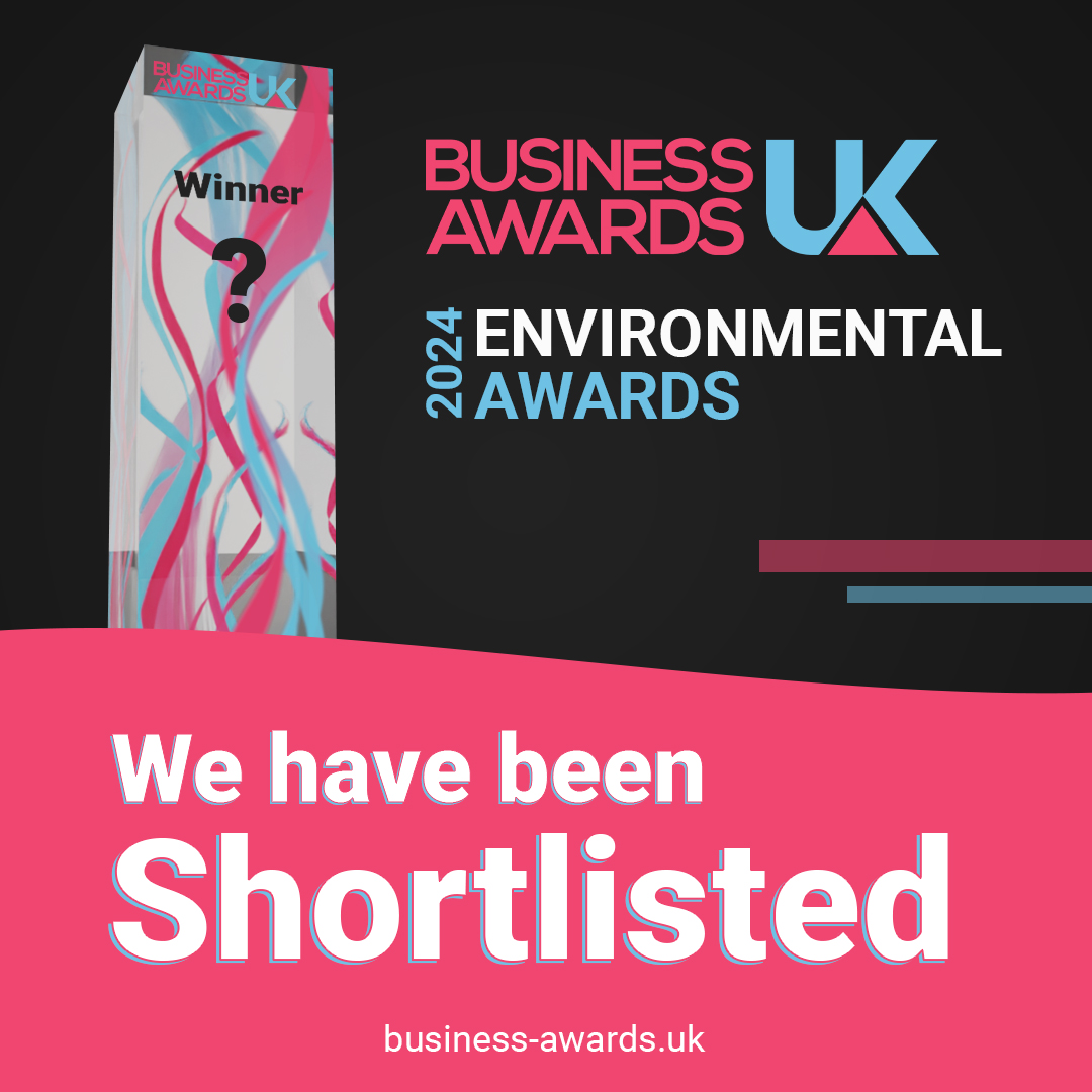 We're thrilled to be shortlisted for the Environmental Awards 2024, recognizing our  efforts in assisting businesses to reduce emissions. 

@bawardsuk 

#BAUK #BusinessAwards #EnvironmentalAwards #2024EnvironmentalAwards