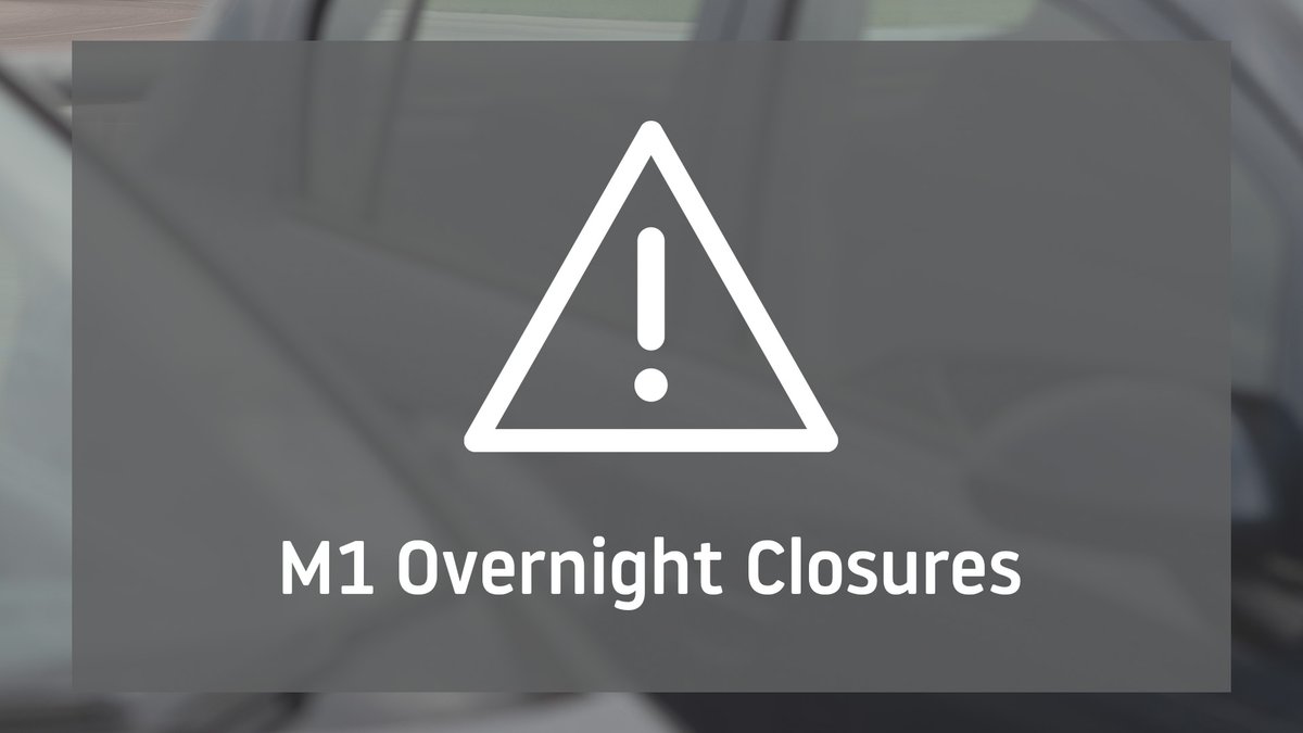 ℹ️ There will be overnight closures of the M1 between junctions 9 and 14 this week. Please check your journey to/from the airport and find alternative travel arrangements where necessary. Find details here 👉 orlo.uk/HtPbz