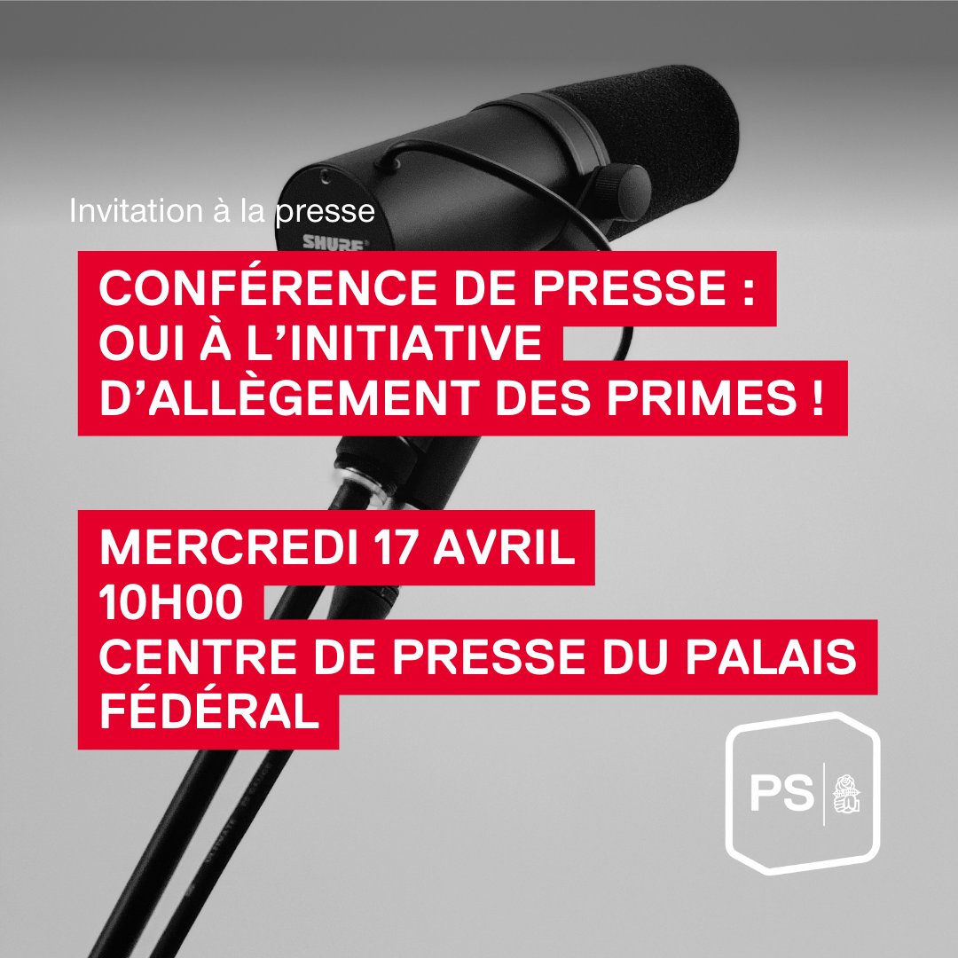 RAPPEL — Conférence de presse « OUI à l’initiative d’allègement des primes ! »

📅 17 avril
⏰ 10h00
📍 Grande salle, Centre de presse du Palais fédéral

Toutes les informations 👉 sp-ps.ch/fr/artikel/con…